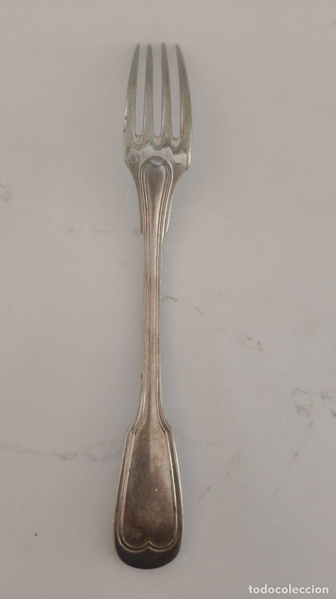 Antig&uuml;edades: Fourchette argent massif Solid silver 800 italy - Foto 2