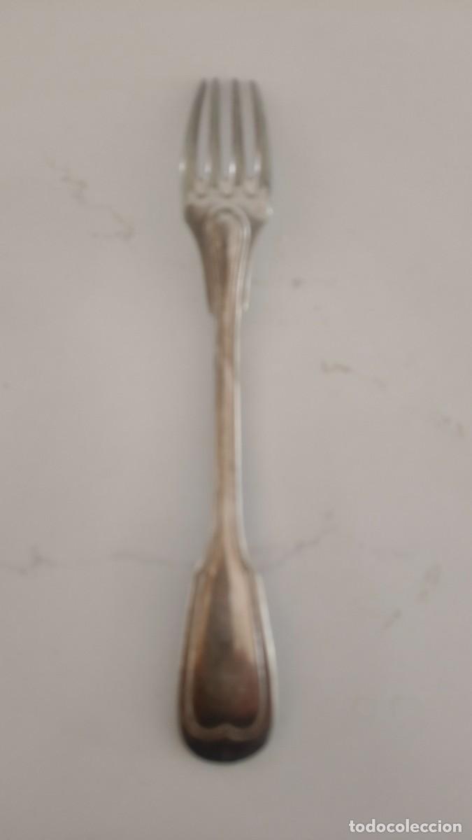 Antig&uuml;edades: Fourchette argent massif Solid silver 800 italy - Foto 2