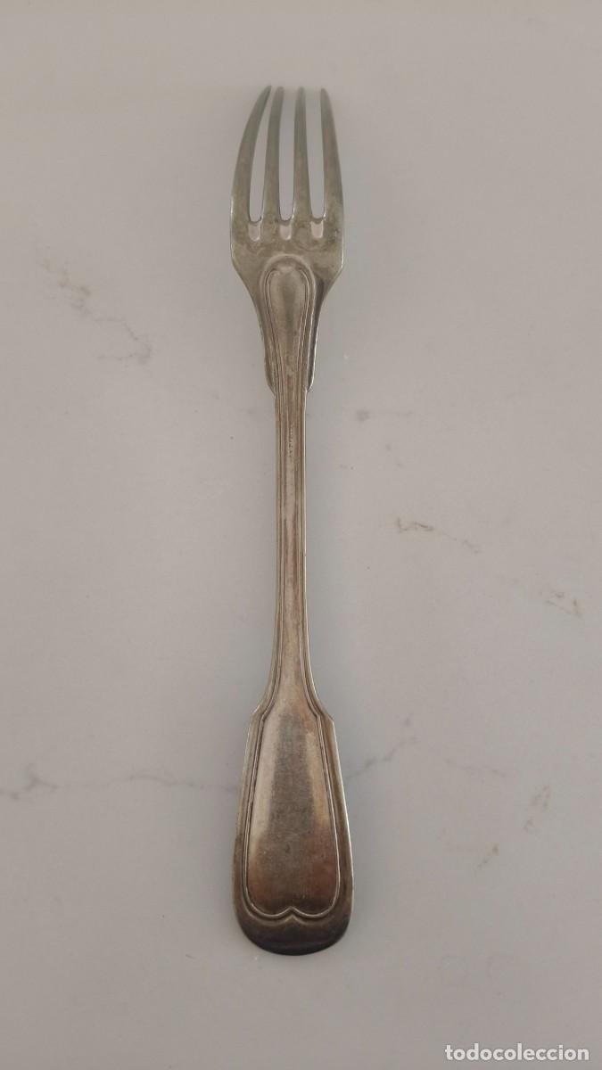 Antig&uuml;edades: Fourchette argent massif Solid silver 800 italy - Foto 2
