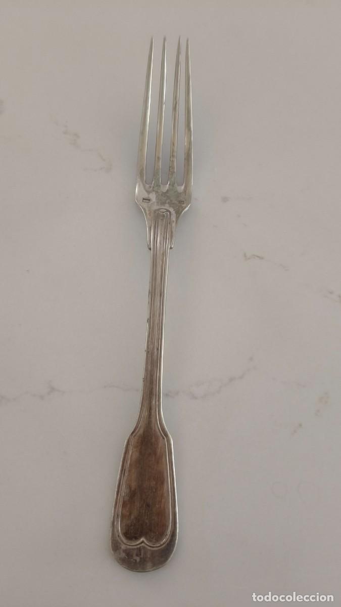 Antig&uuml;edades: Fourchette argent massif Solid silver 800 italy - Foto 1
