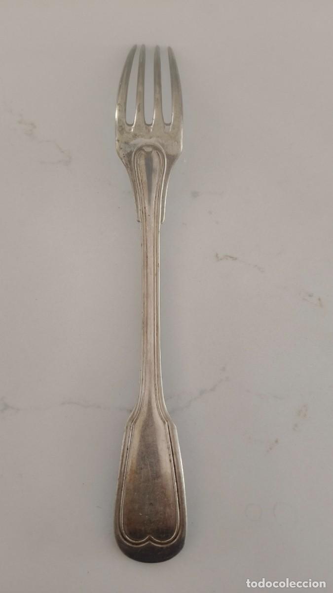 Antig&uuml;edades: Fourchette argent massif Solid silver 800 italy - Foto 2