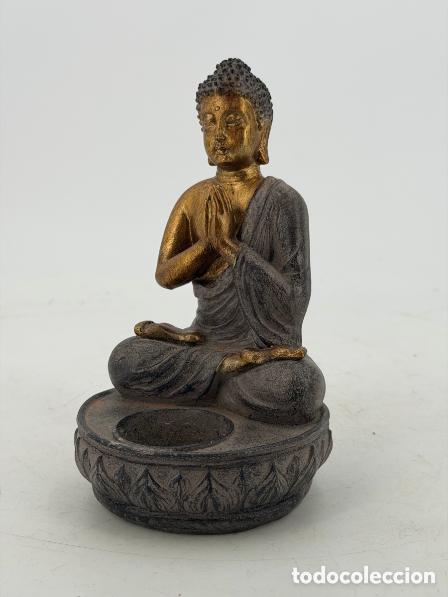 Antig&uuml;edades: Figura de Buda Dorada - Foto 4