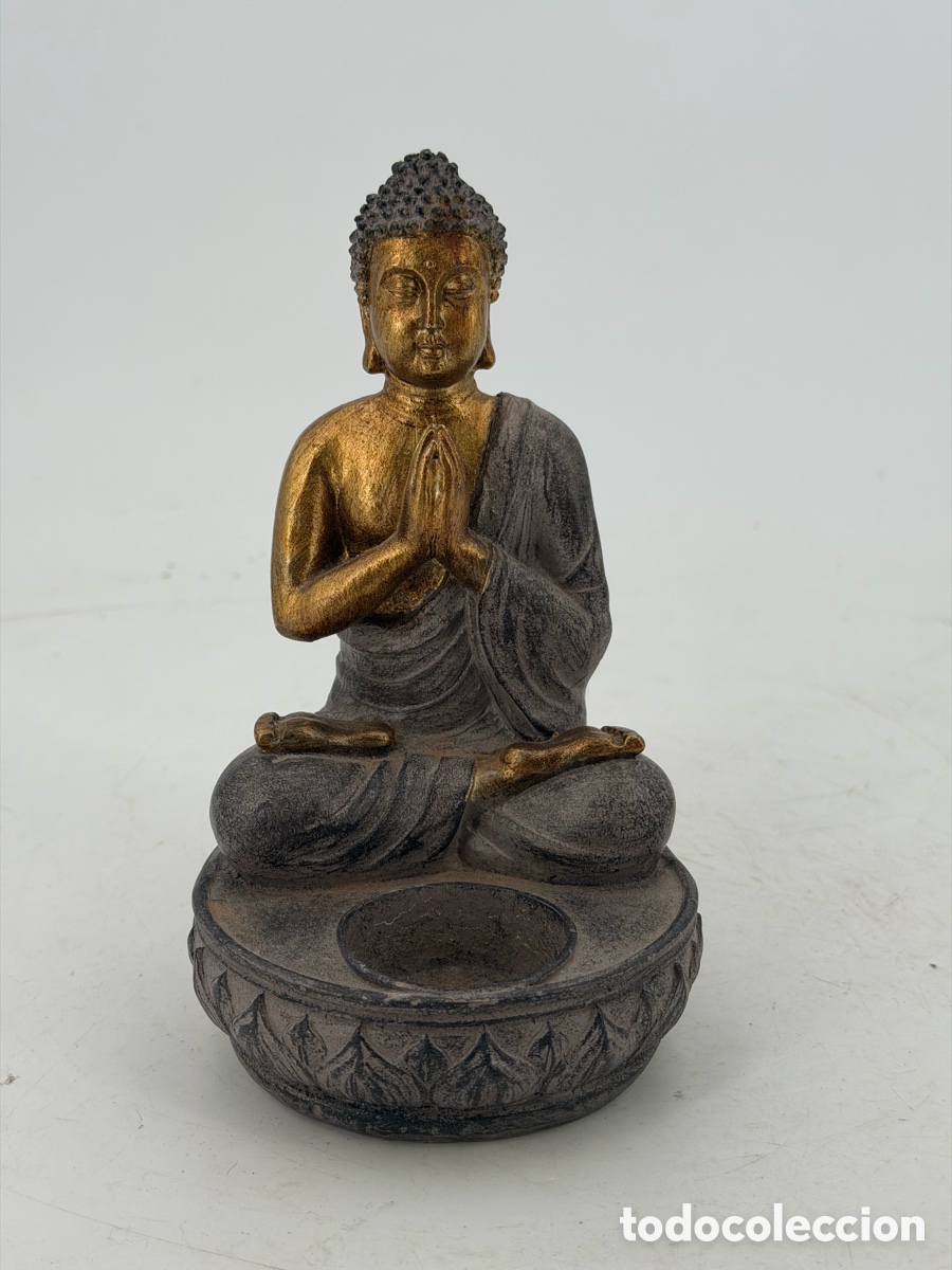 Antig&uuml;edades: Figura de Buda Dorada - Foto 5