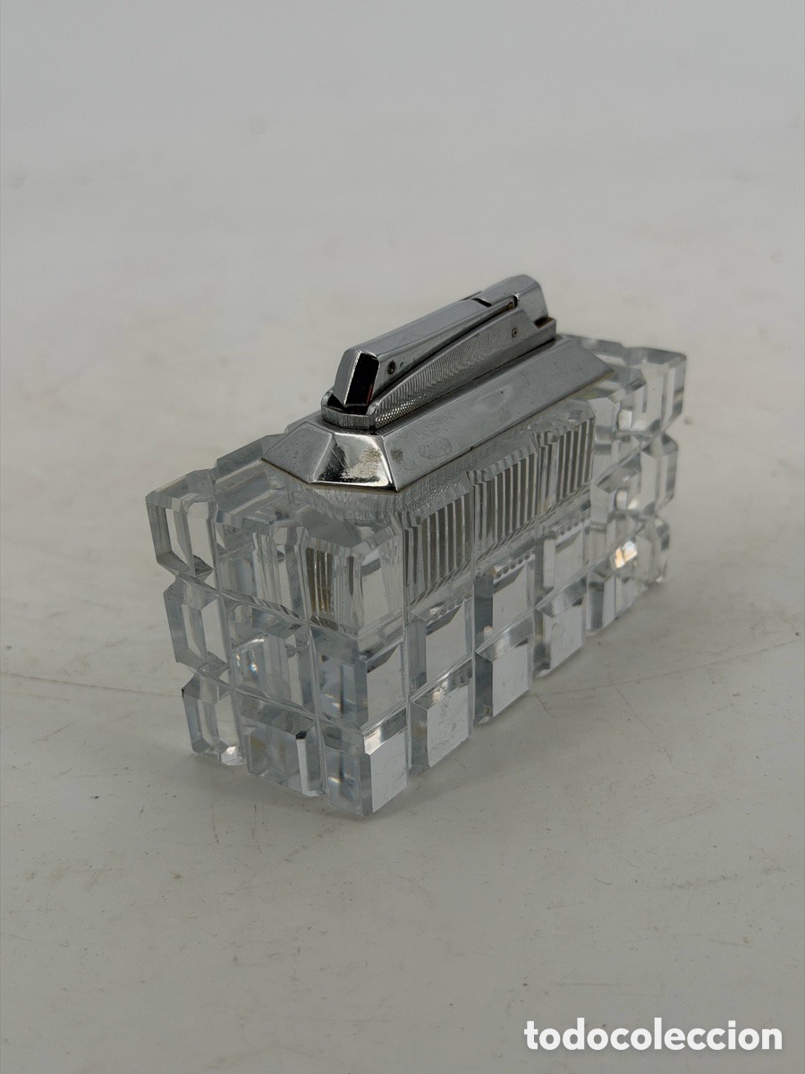 Antig&uuml;edades: Mechero de Cristal Silver Plated - Foto 5
