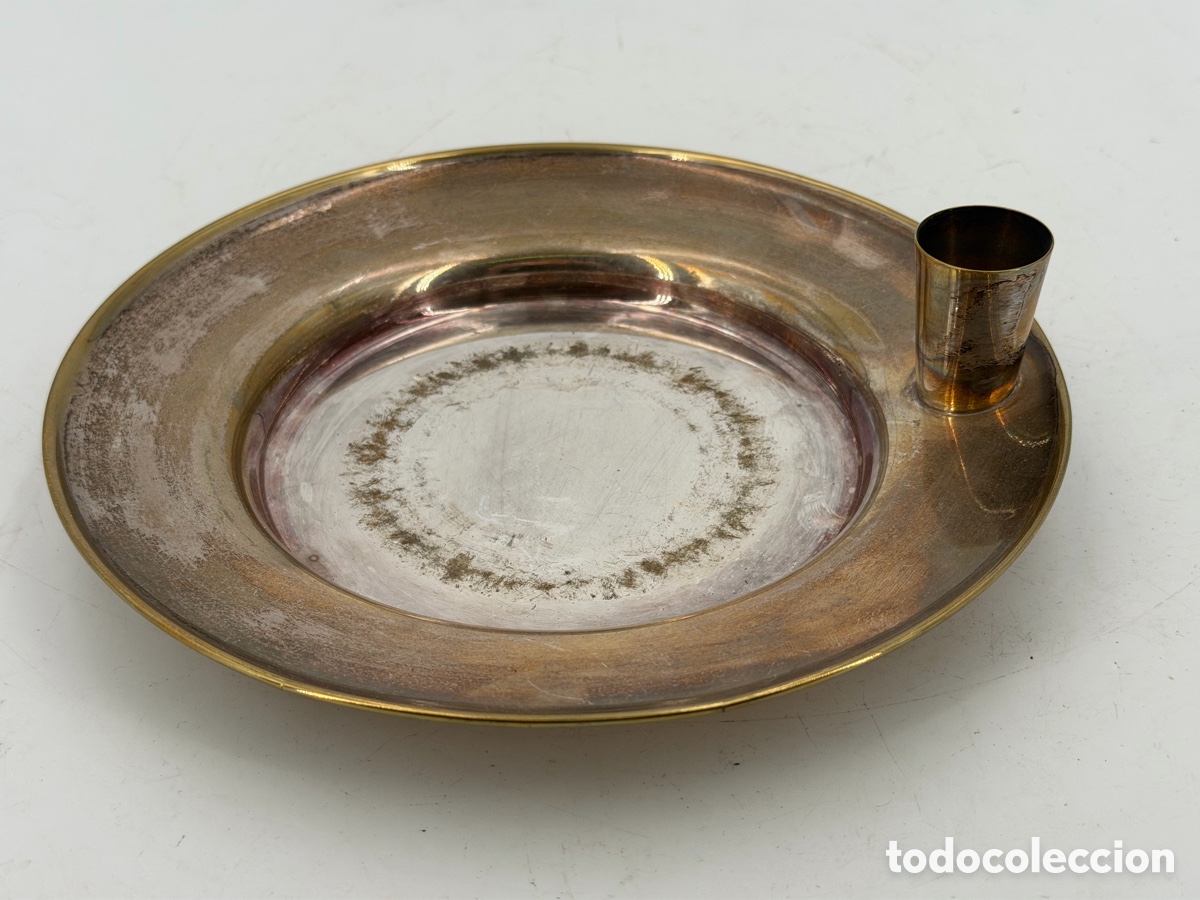 Antig&uuml;edades: Antiguo Candelabro de Bandeja - Foto 2