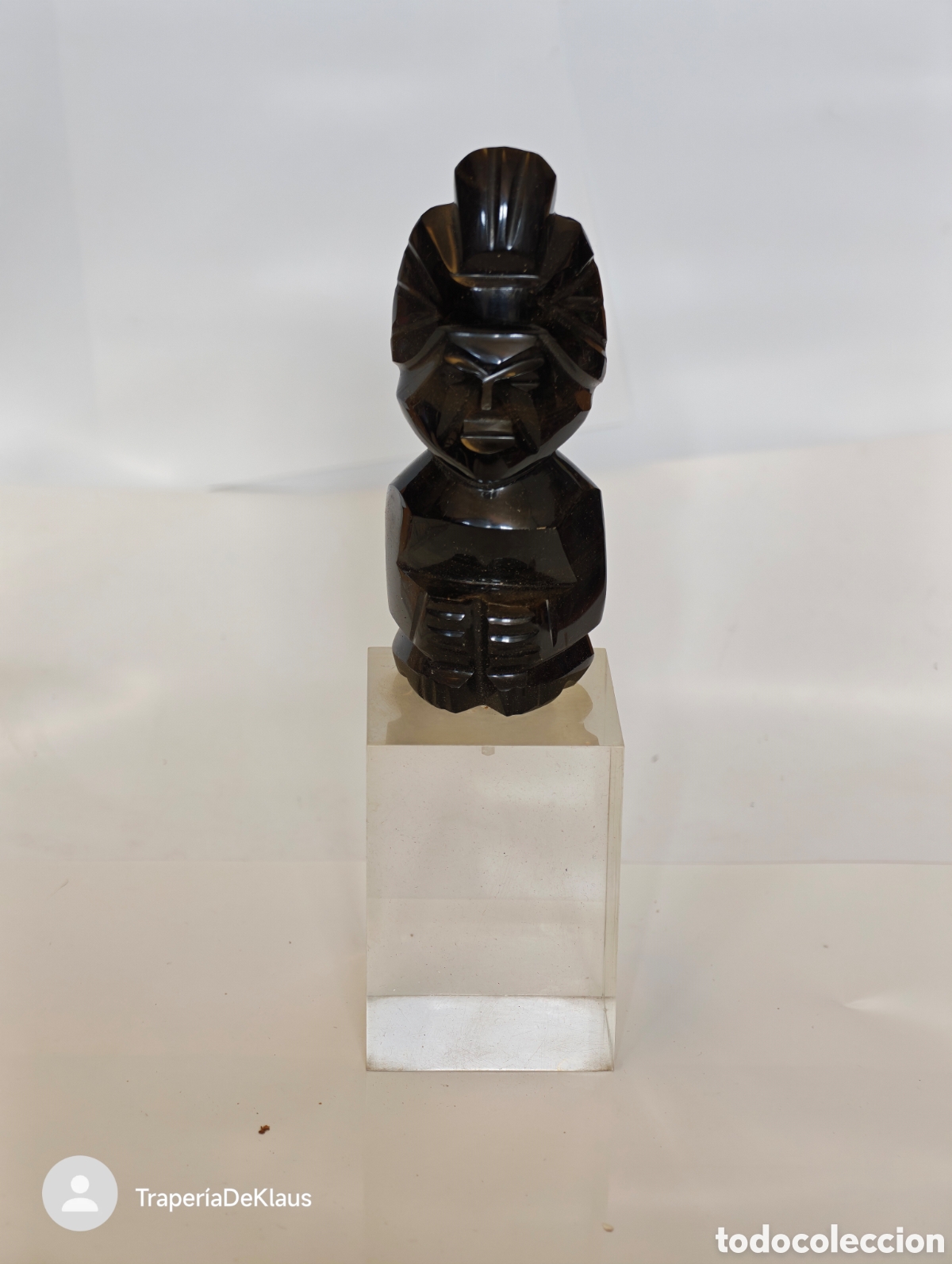 Antig&uuml;edades: Estatuilla totem o figura tribal tallada - car151