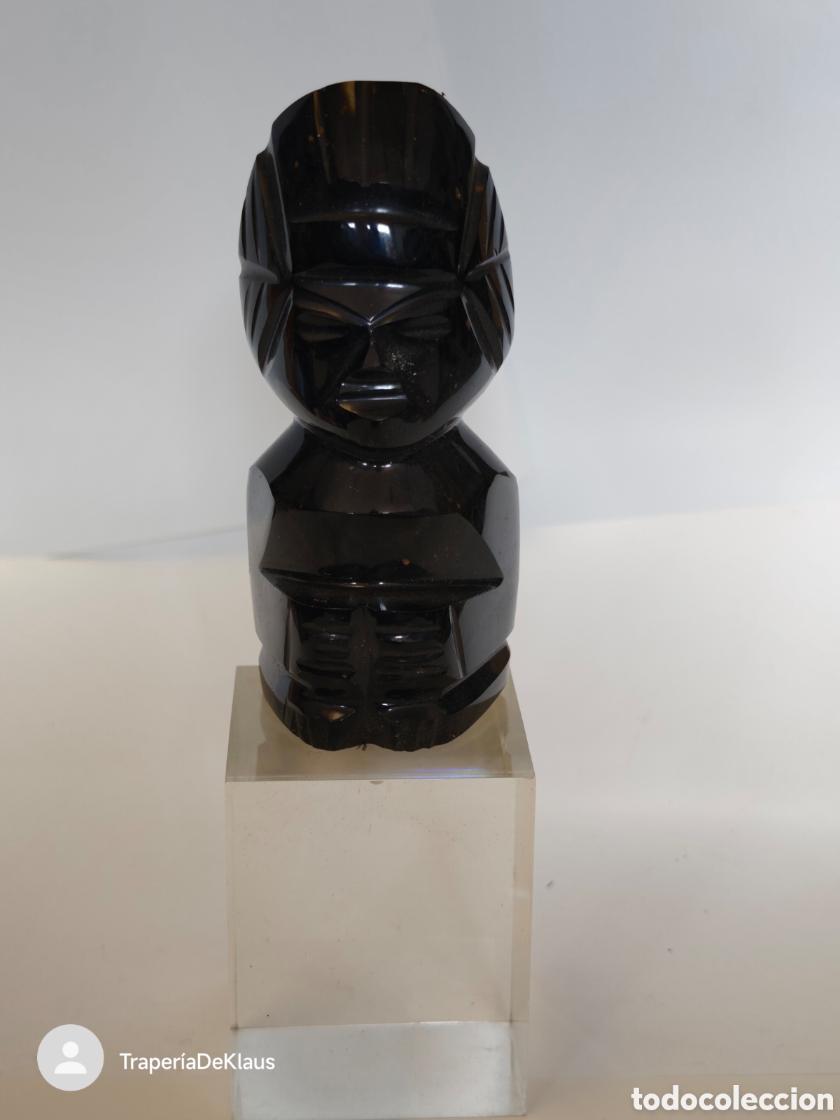 Antig&uuml;edades: Estatuilla totem o figura tribal tallada - car151
