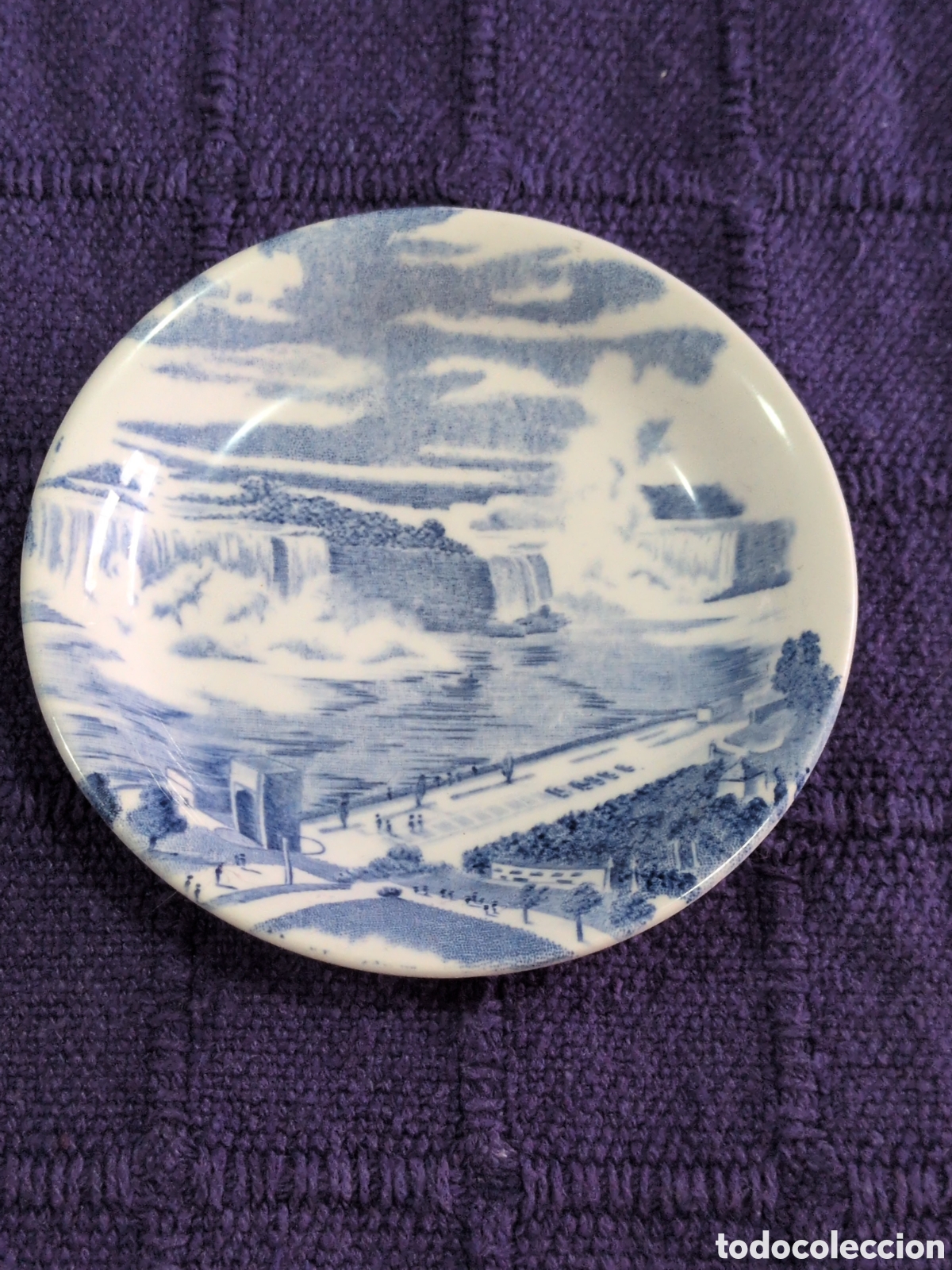 Antiques: Plato De Recuerdo Vintage Cataratas Del Ni&aacute;gara J&G Meakin Inglaterra