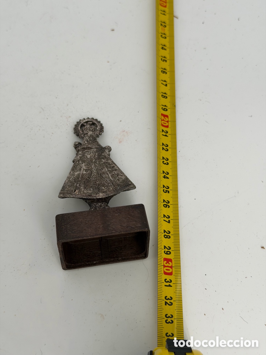 Antig&uuml;edades: Figura de La Virgen Plateada - Foto 7