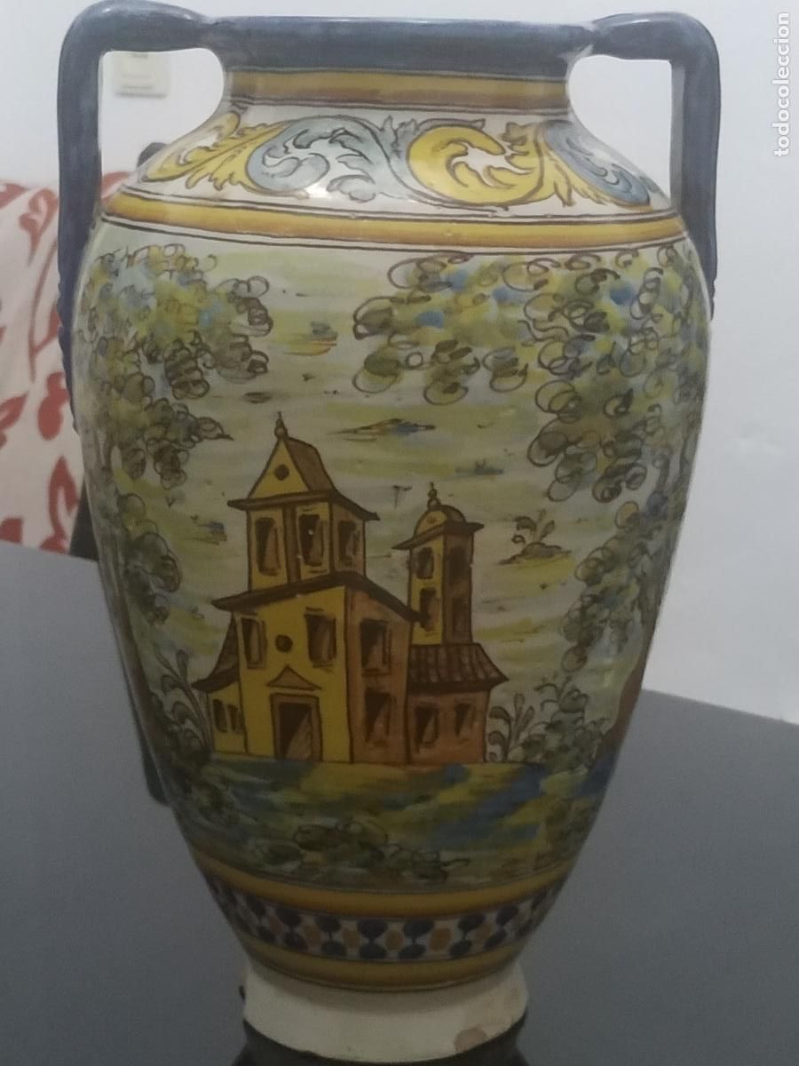 Antiquit&auml;ten: Jarr&oacute;n cer&aacute;mica Talavera( Toledo) Ruiz de Luna C. 1910
