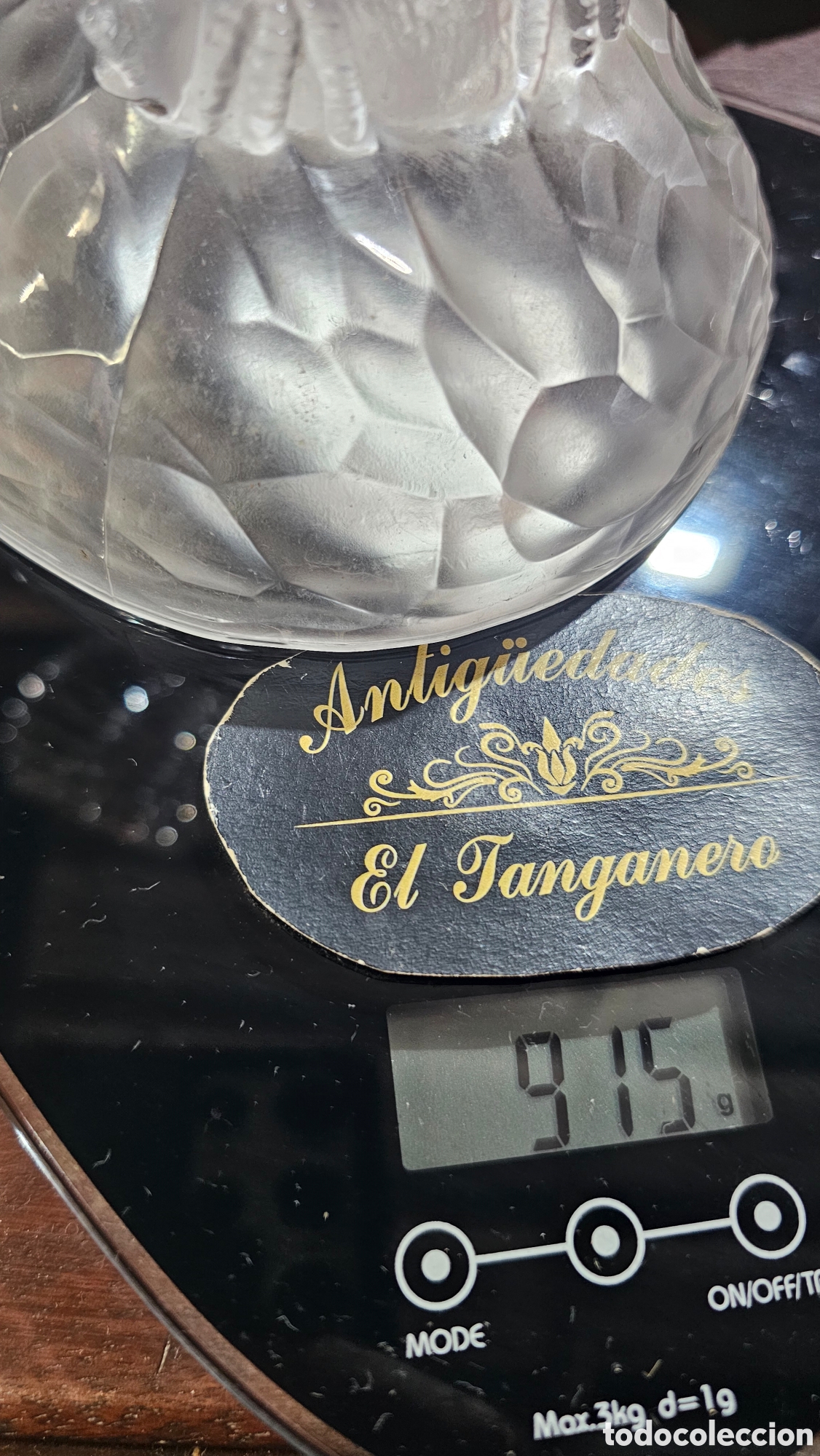 Antig&uuml;edades: Antigua Aguila de vidrio de plomo - Foto 8