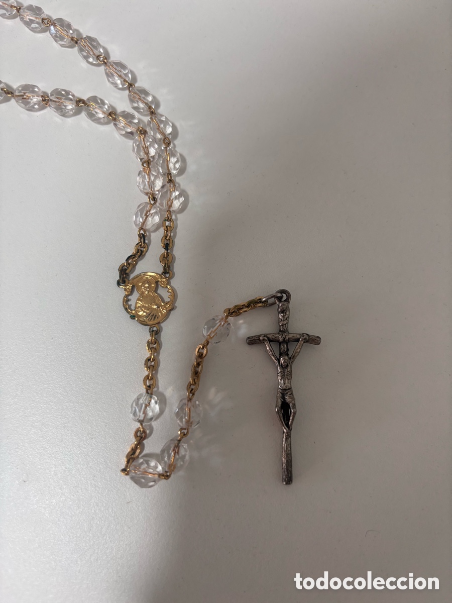 Antig&uuml;edades: Rosario de cristal y metal