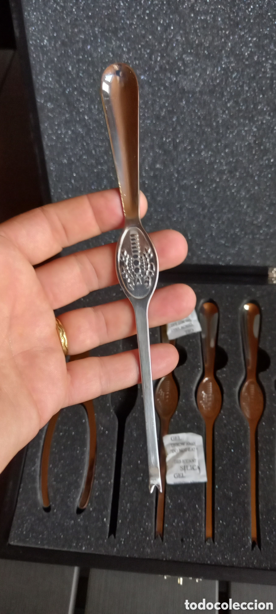 Antig&uuml;edades: SET CUBIERTOS MARISCOS - Foto 9