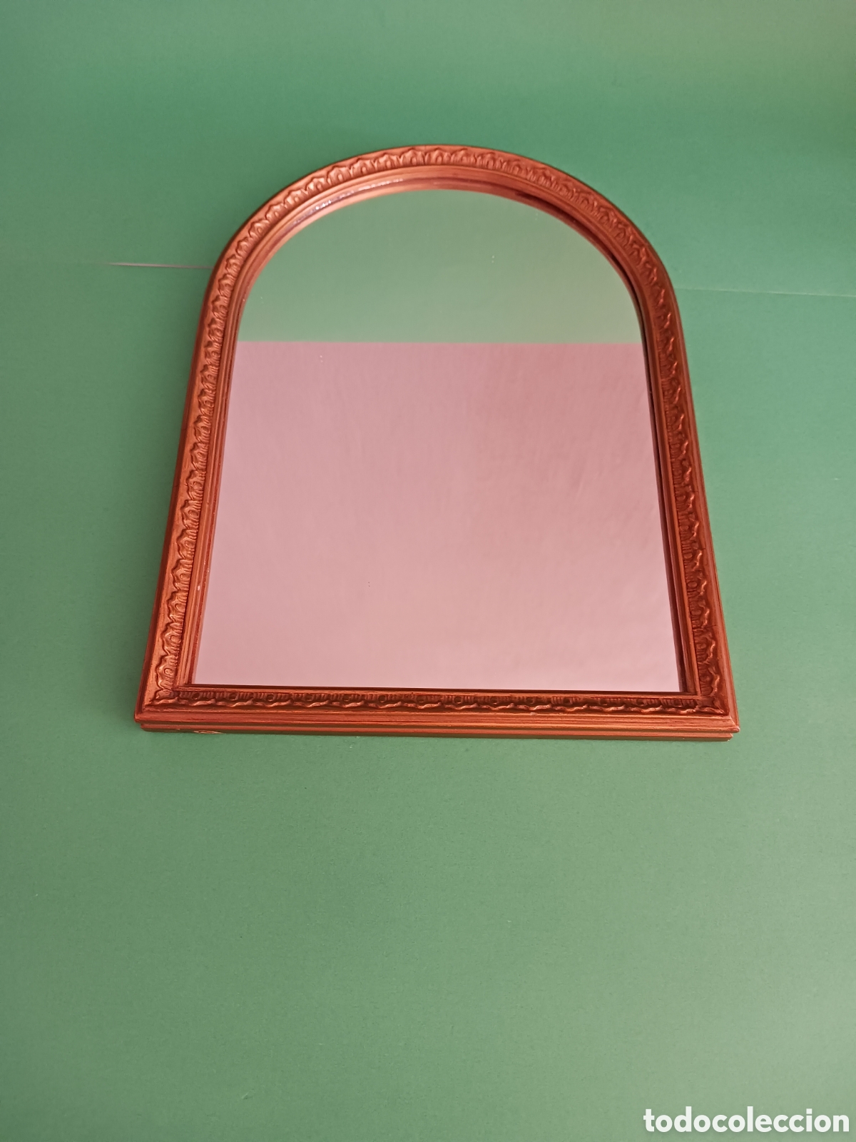 Antig&uuml;edades: Antiguo Espejo dorado de arco estilo marroqui