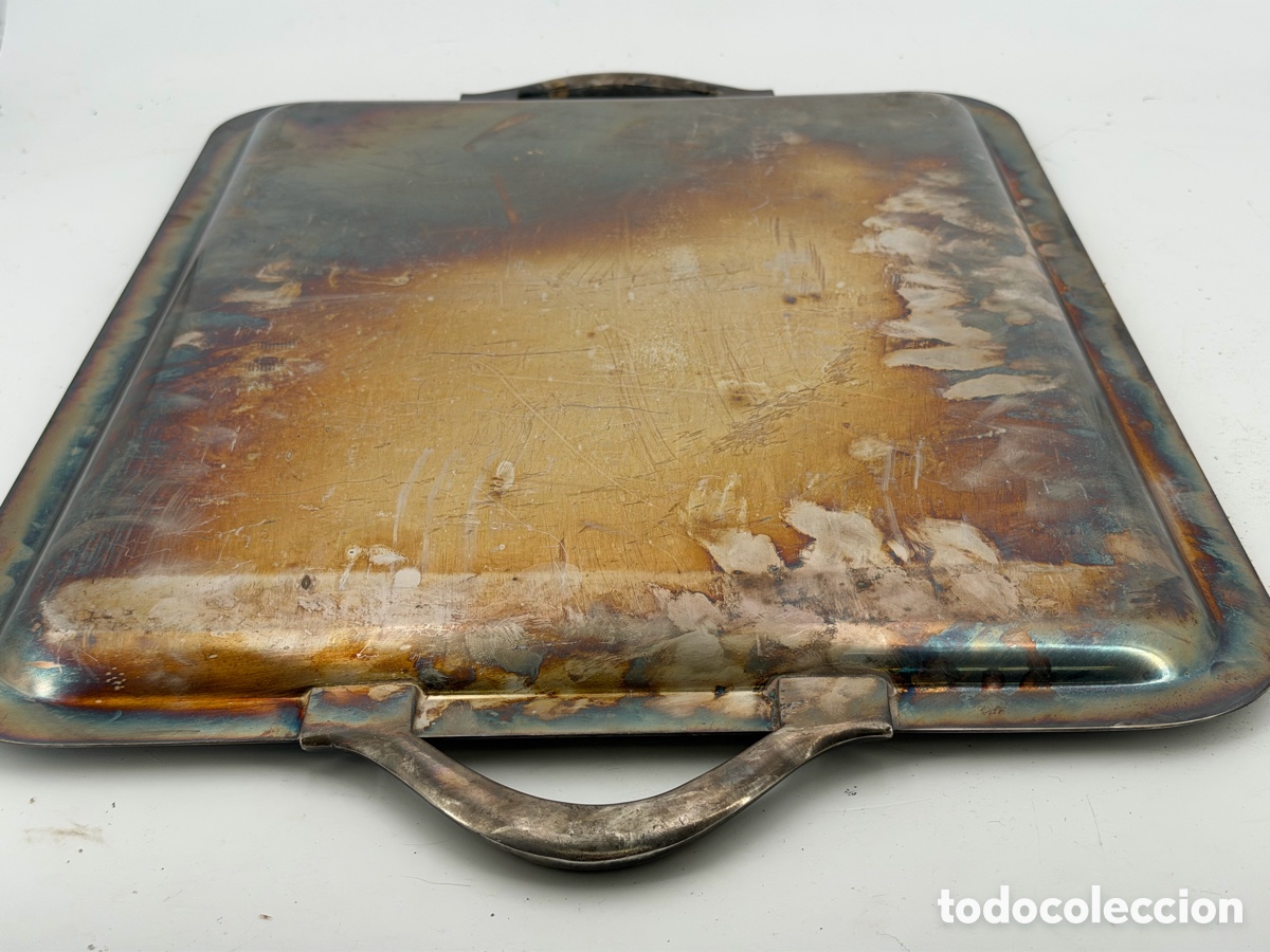 Antig&uuml;edades: Gran Bandeja Plateada - Foto 10