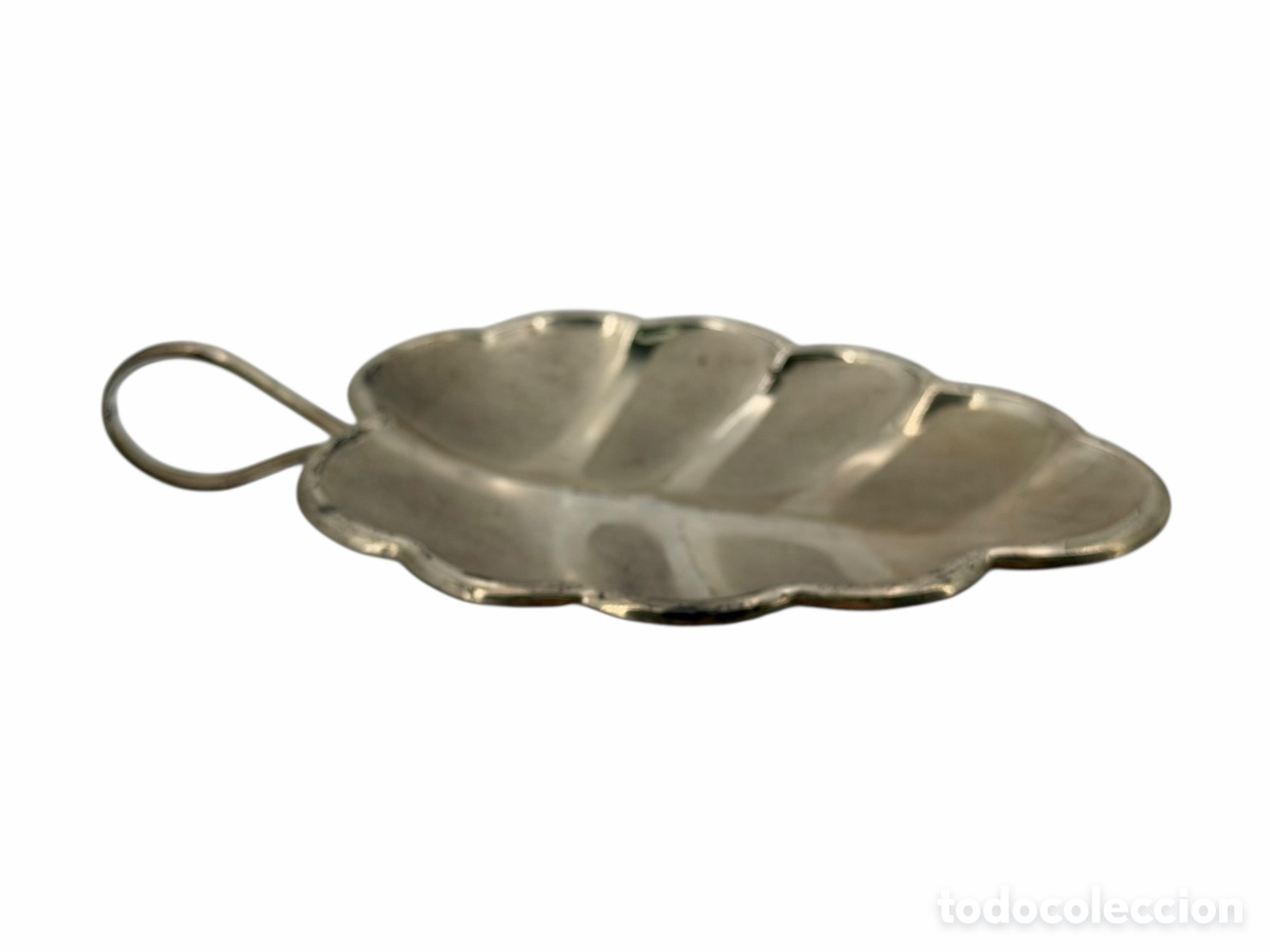 Antiquit&auml;ten: Bandeja Hoja Chapada en Plata