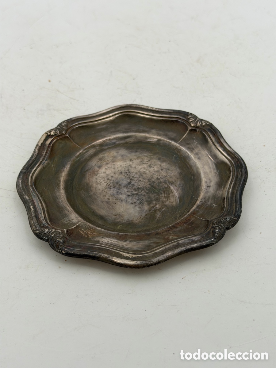 Antig&uuml;edades: Antigua Bandeja Plateada - Foto 4