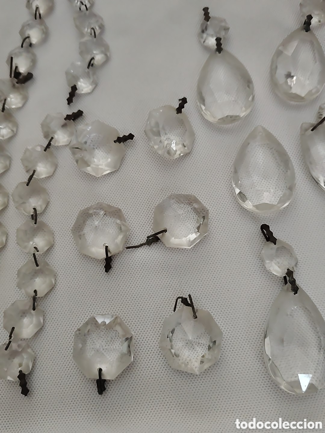 Antig&uuml;edades: Cuentas de cristal para lamparas - Foto 3
