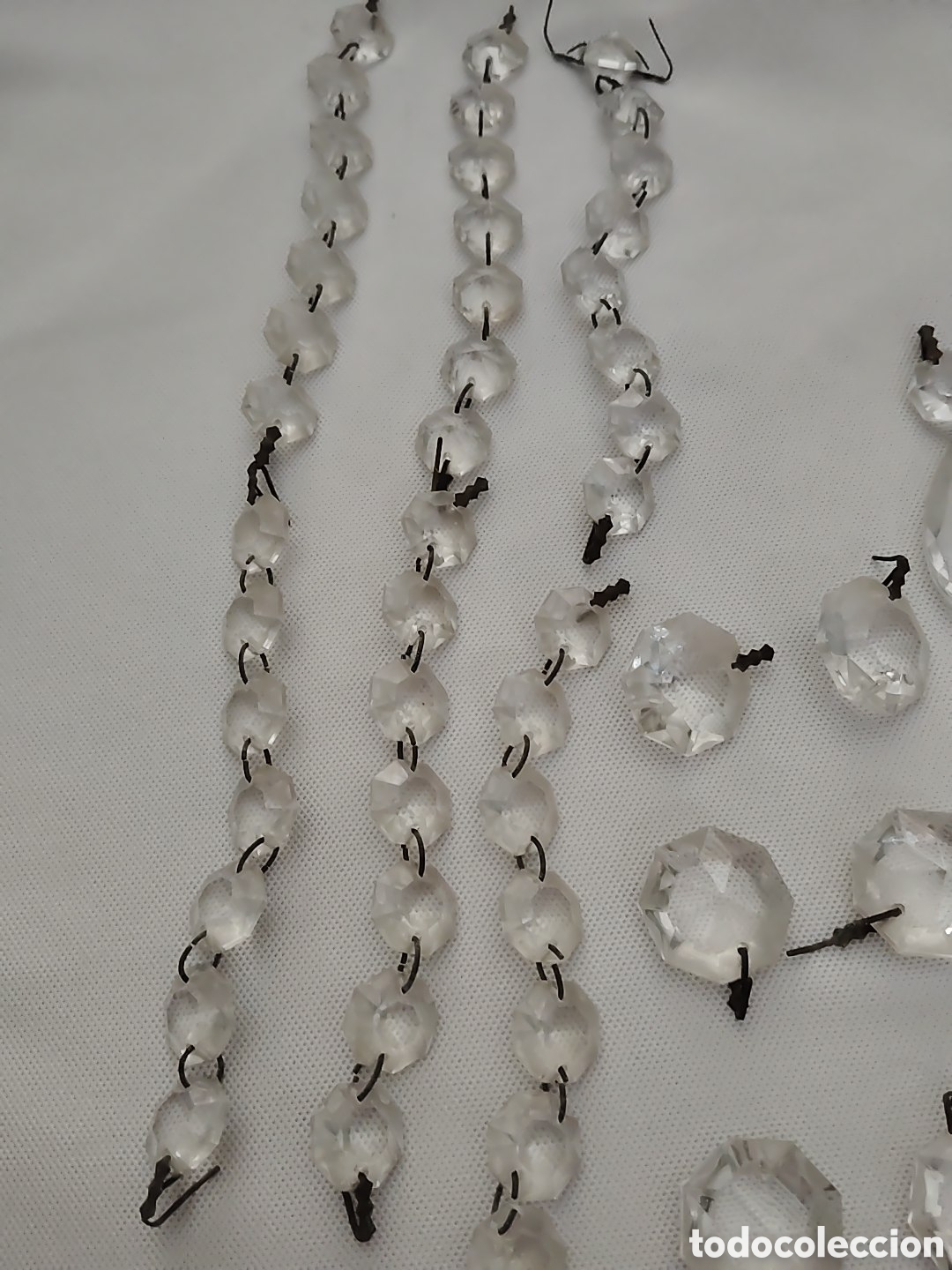 Antig&uuml;edades: Cuentas de cristal para lamparas - Foto 4