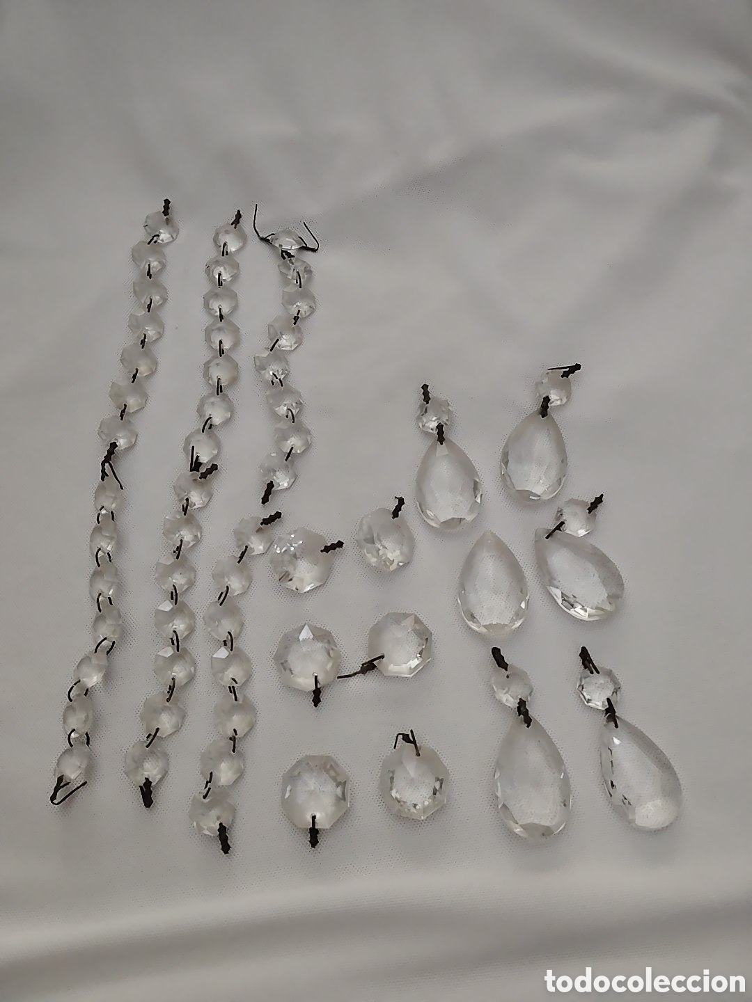 Antig&uuml;edades: Cuentas de cristal para lamparas - Foto 1