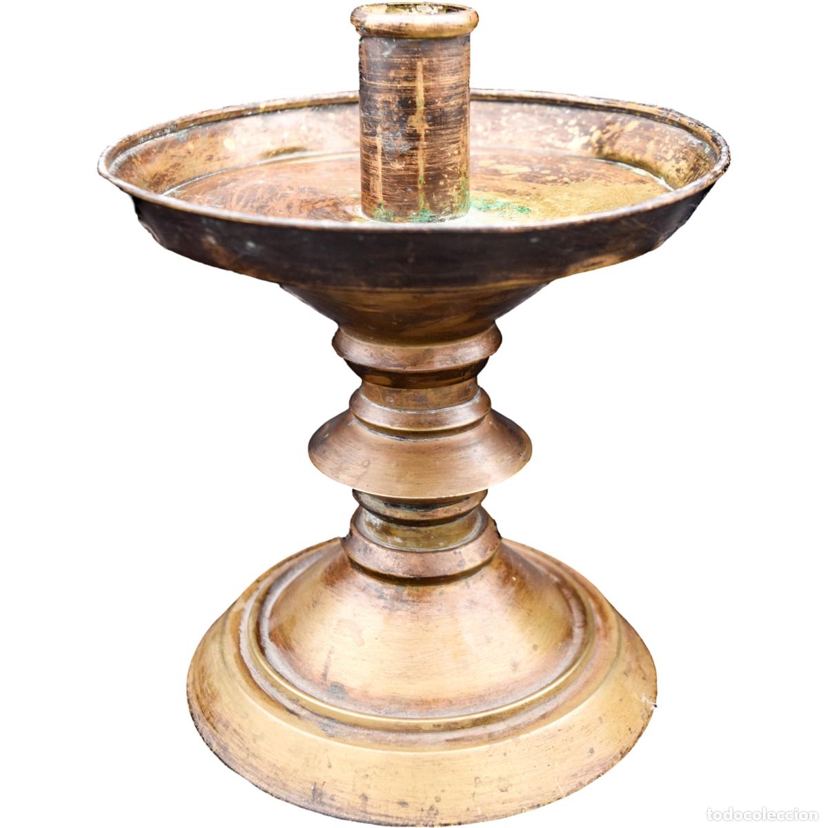 Antig&uuml;edades: Portavelas original para altar / liturgias