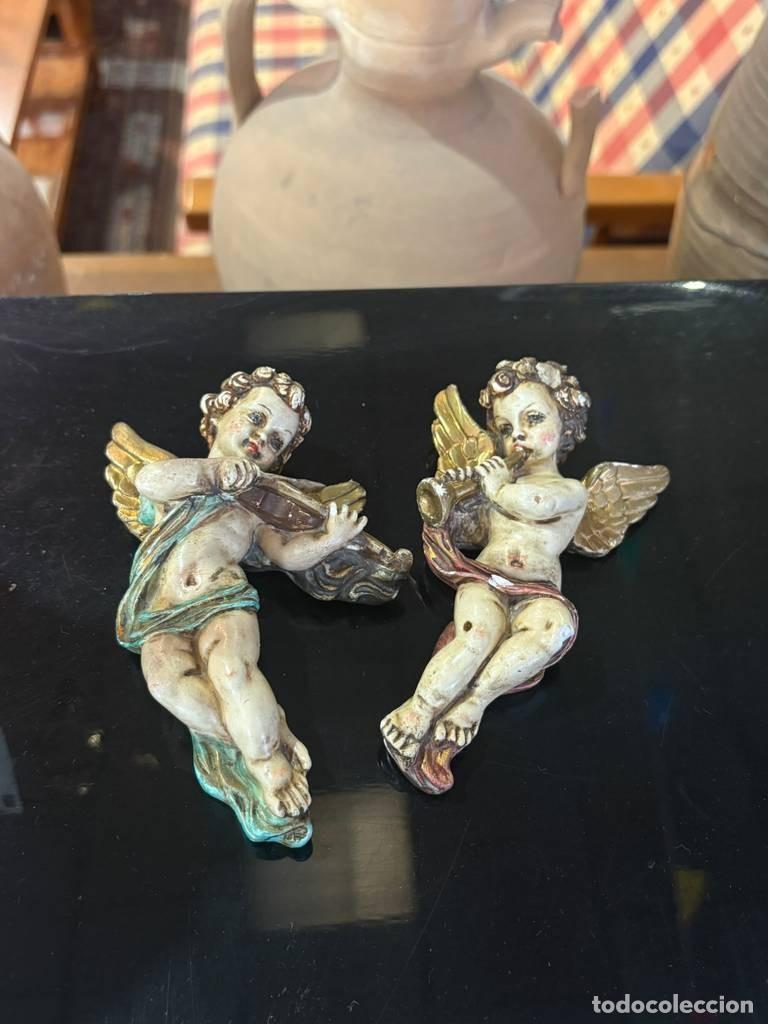 Antig&uuml;edades: FIGURAS DE ANGELITOS PARA COLGAR - Foto 2