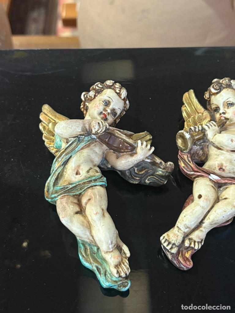 Antig&uuml;edades: FIGURAS DE ANGELITOS PARA COLGAR - Foto 3