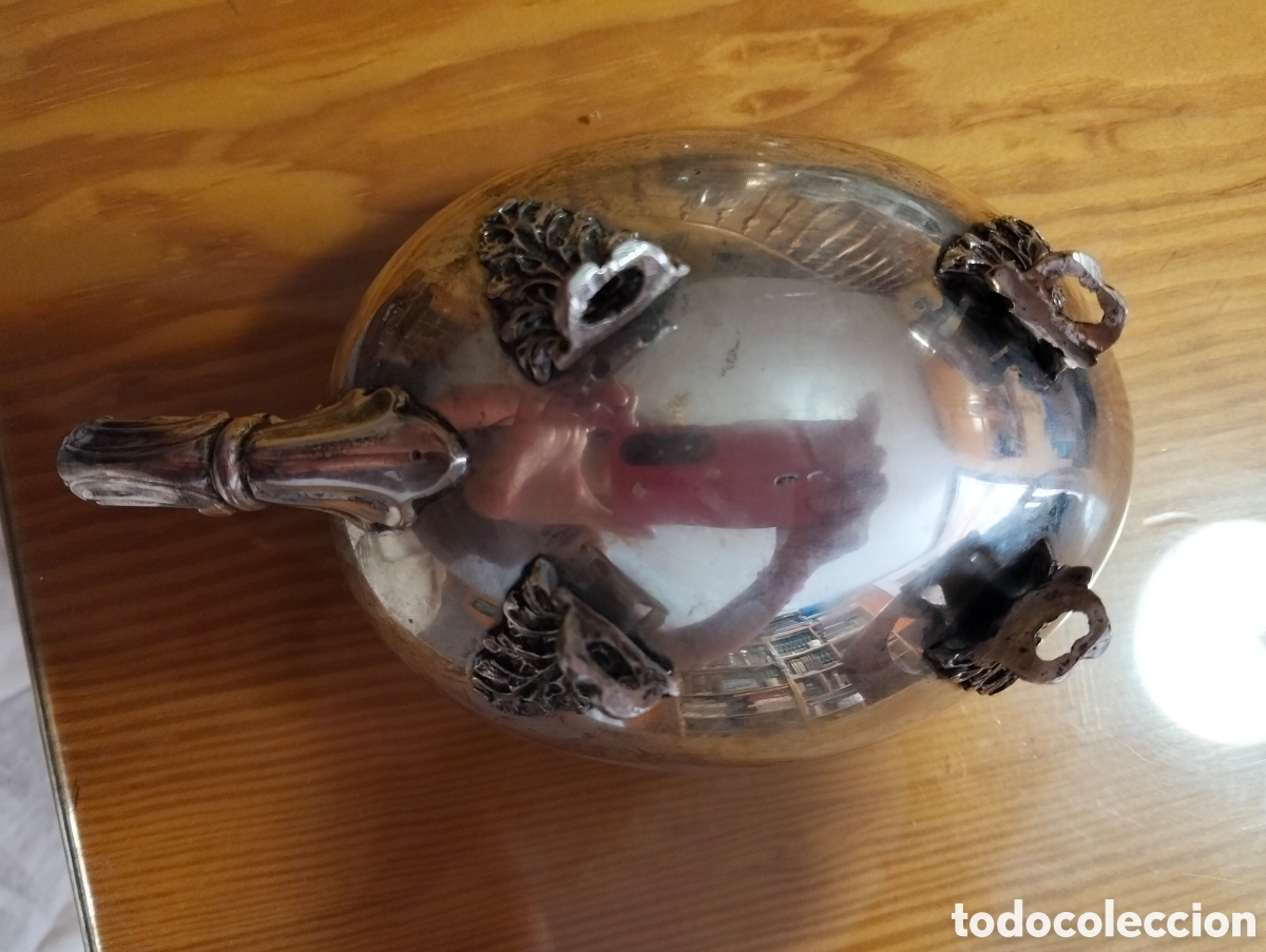 Antig&uuml;edades: Mantequillera de plata - Foto 4