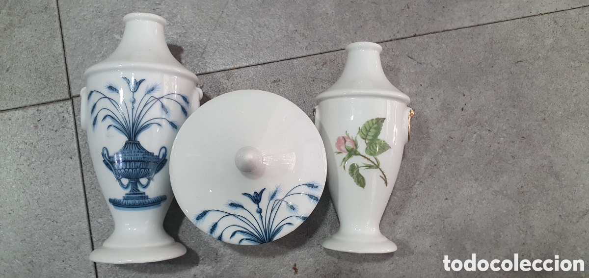 Antiguidades: Juego de tocador Porcelaine de Par&iacute;s. (L140)