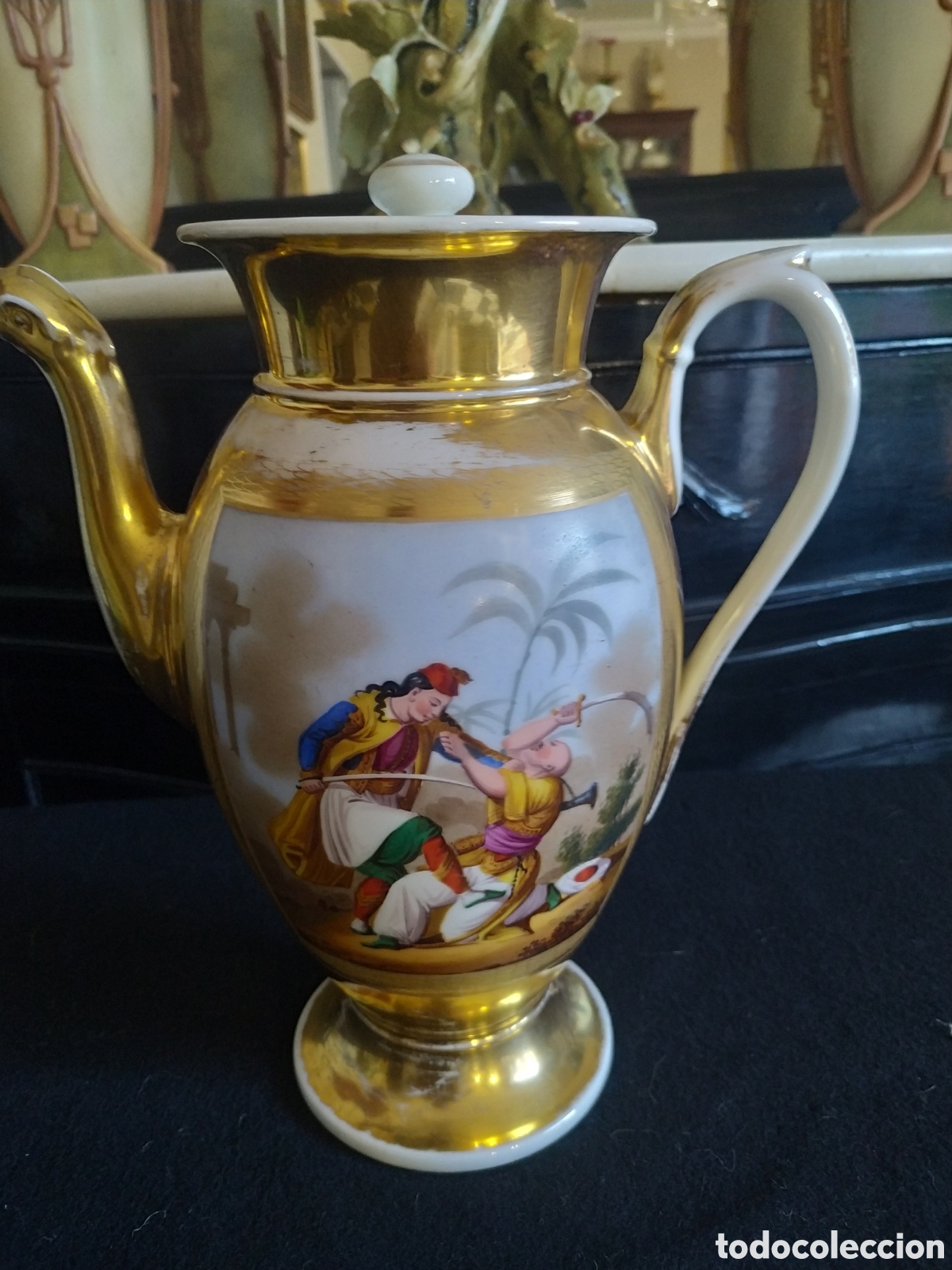 Antig&uuml;edades: Cafetera Isabelina .Hac&iacute;a 1850 - Foto 2