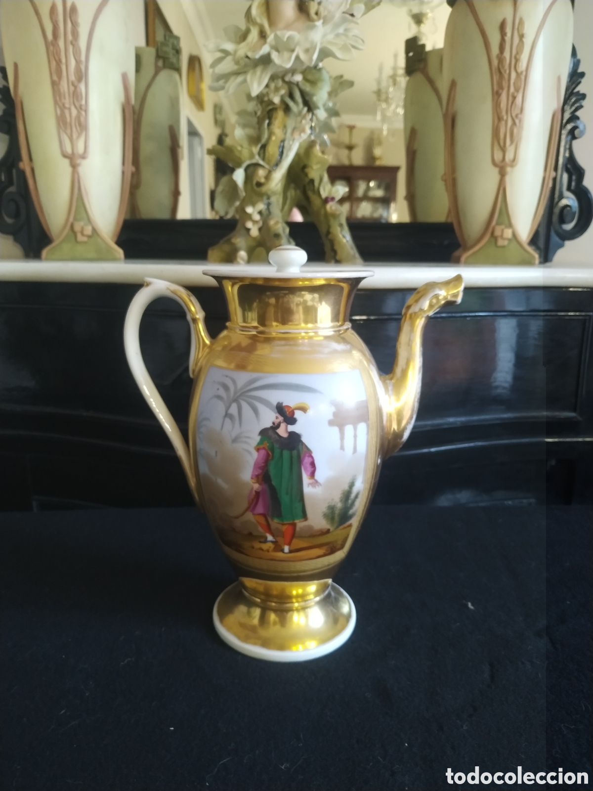 Antig&uuml;edades: Cafetera Isabelina .Hac&iacute;a 1850 - Foto 4