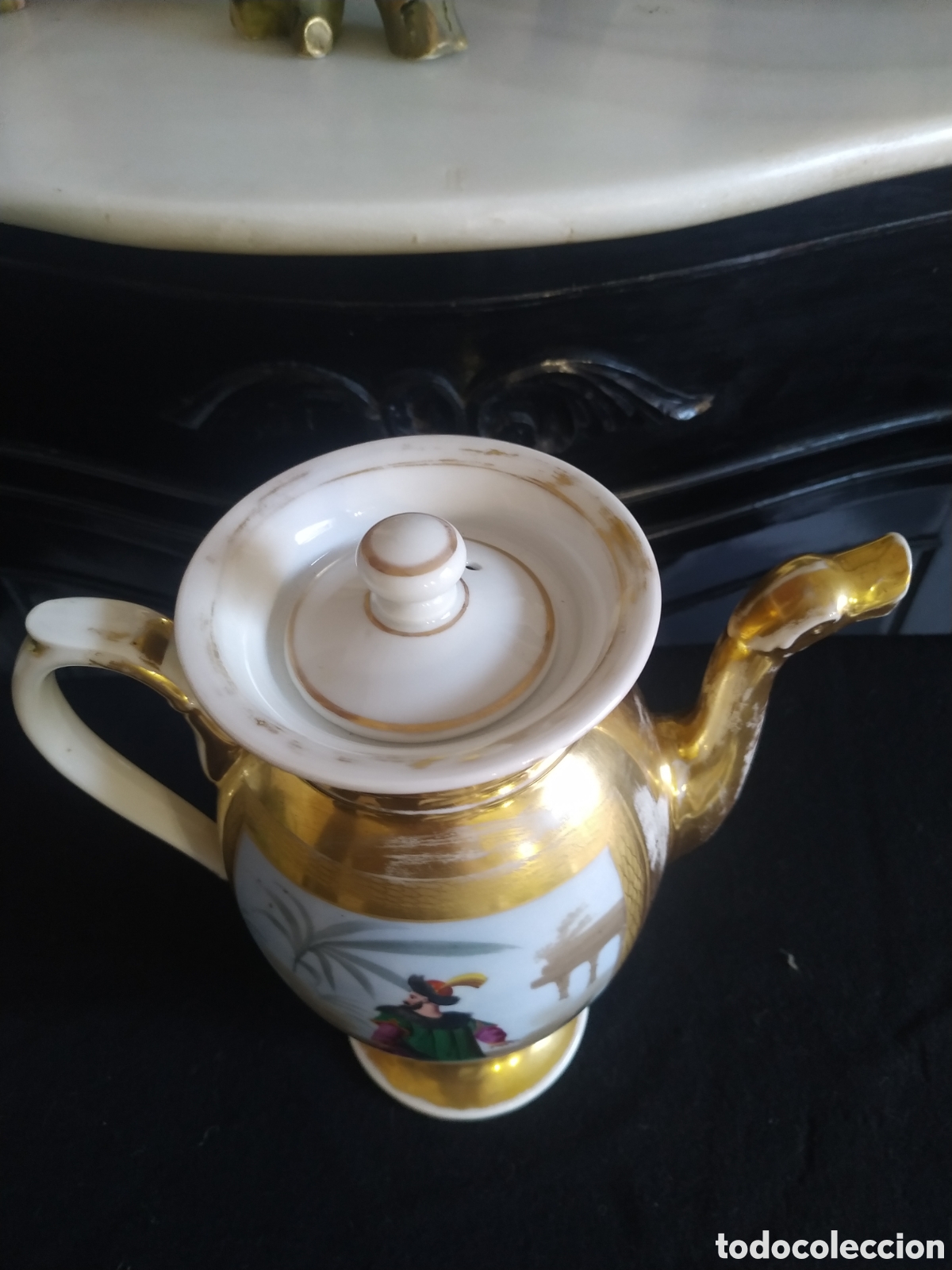 Antig&uuml;edades: Cafetera Isabelina .Hac&iacute;a 1850 - Foto 5
