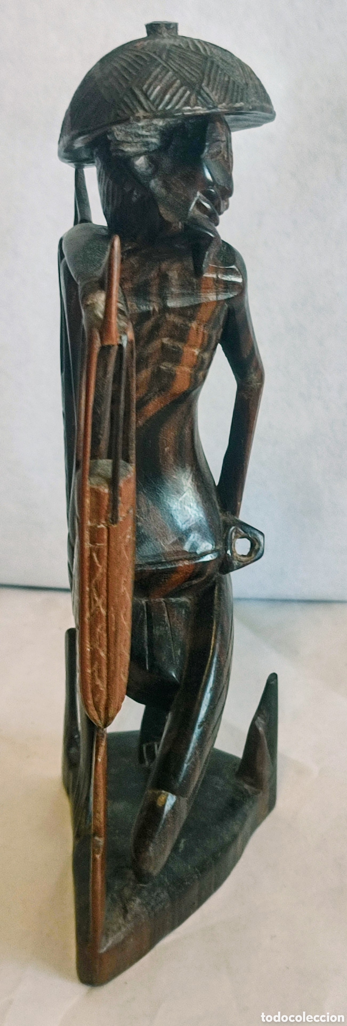 Antig&uuml;edades: ESCULTURA CAOBA OSCURA - Foto 4