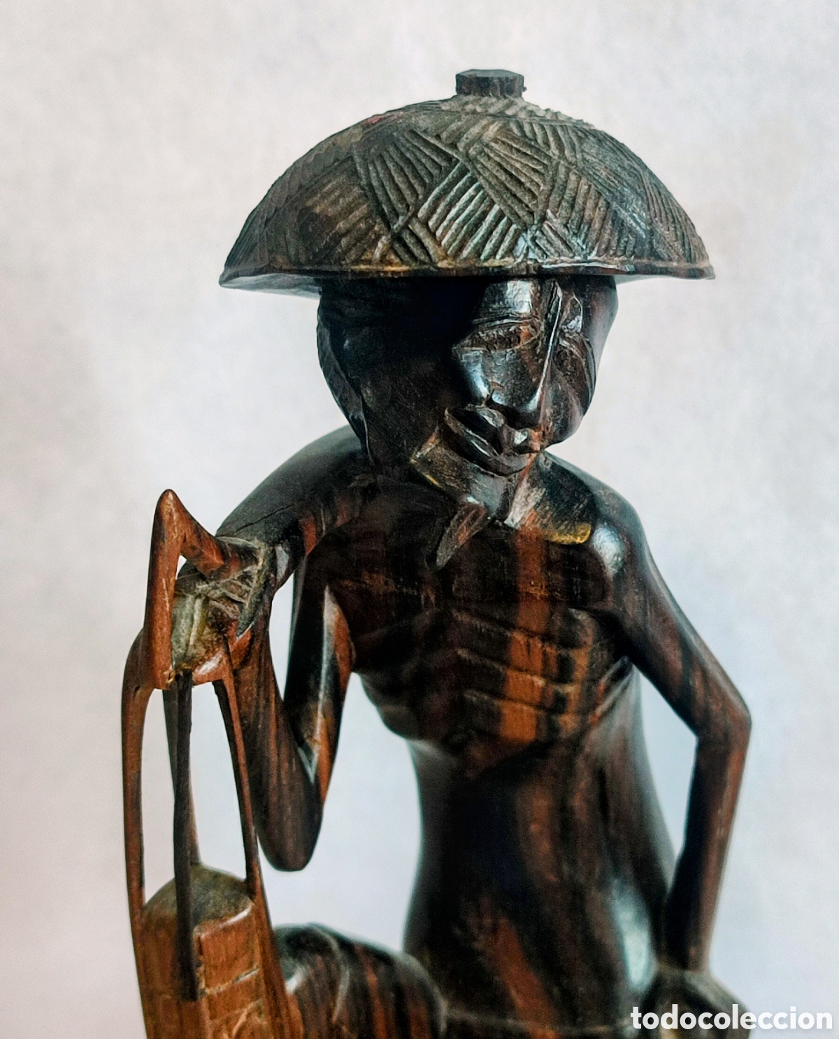 Antig&uuml;edades: ESCULTURA CAOBA OSCURA - Foto 5