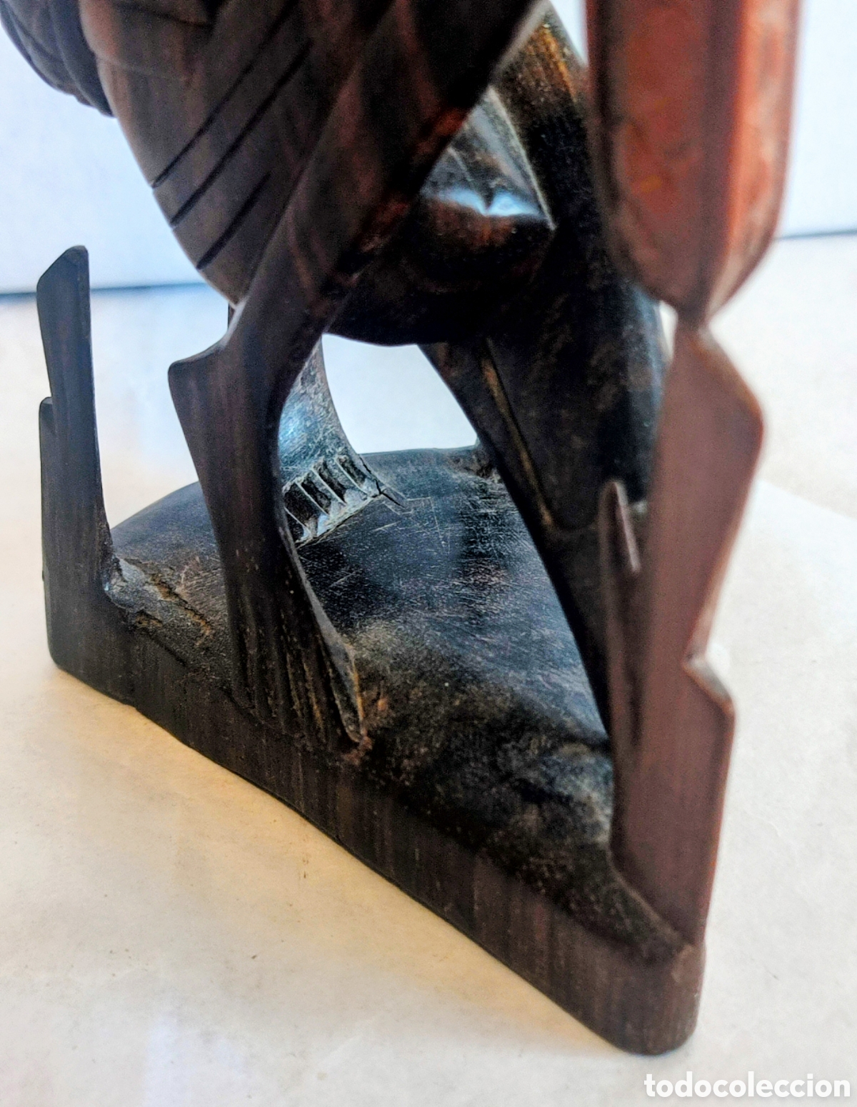 Antig&uuml;edades: ESCULTURA CAOBA OSCURA - Foto 8