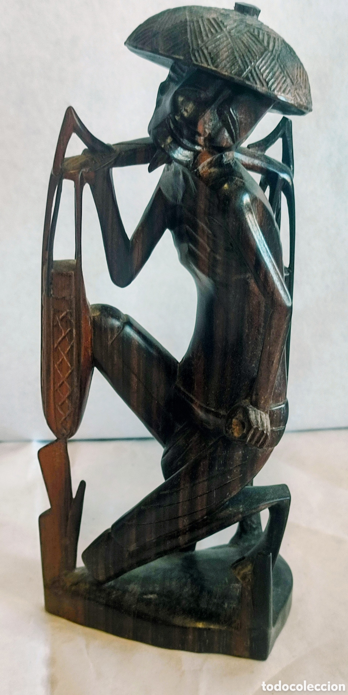 Antig&uuml;edades: ESCULTURA CAOBA OSCURA - Foto 1