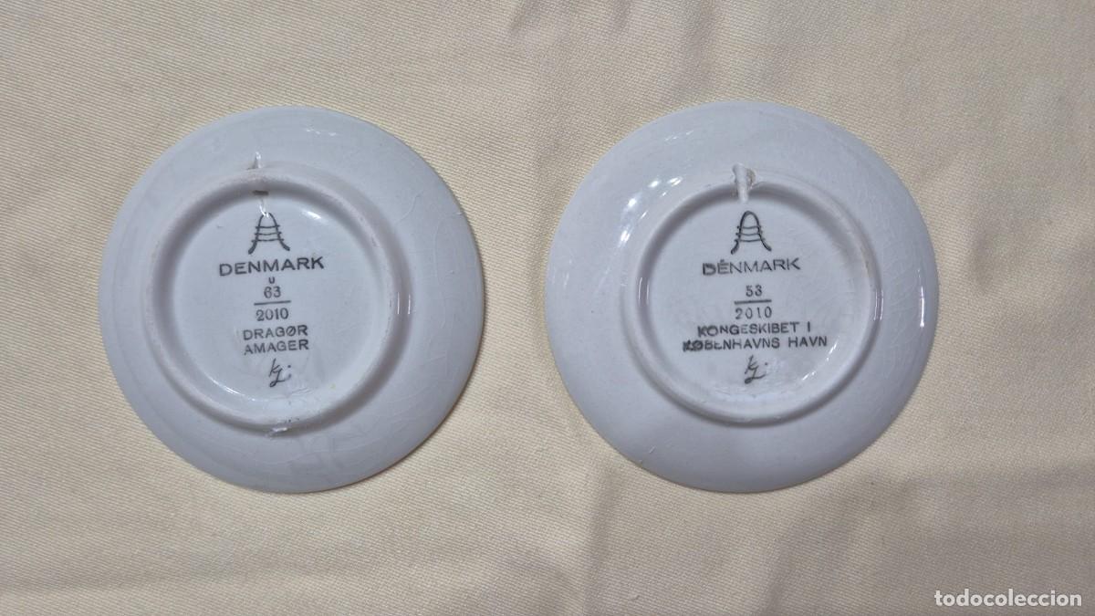 Antig&uuml;edades: Mini platos de colecci&oacute;n Dinamarca - Foto 2