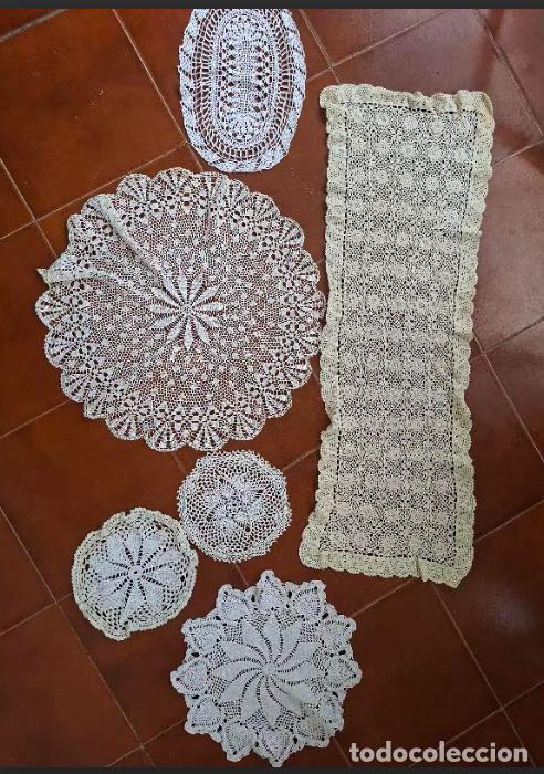 Antig&uuml;edades: 6 Tapetes de Crochet Hechos a Mano