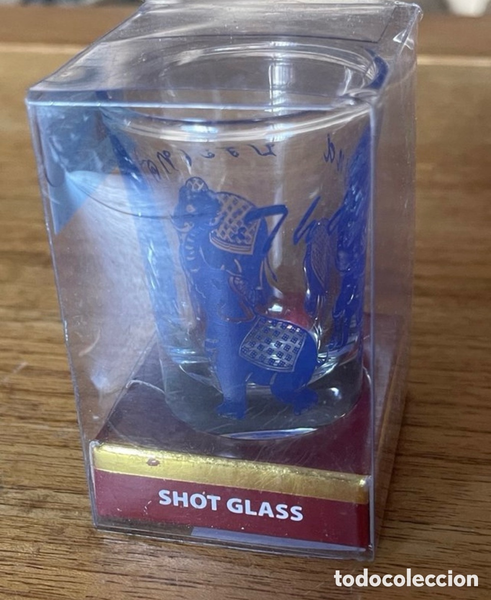 Antiques: Aut&eacute;ntico Vaso de chupito Tailand&eacute;s Azul