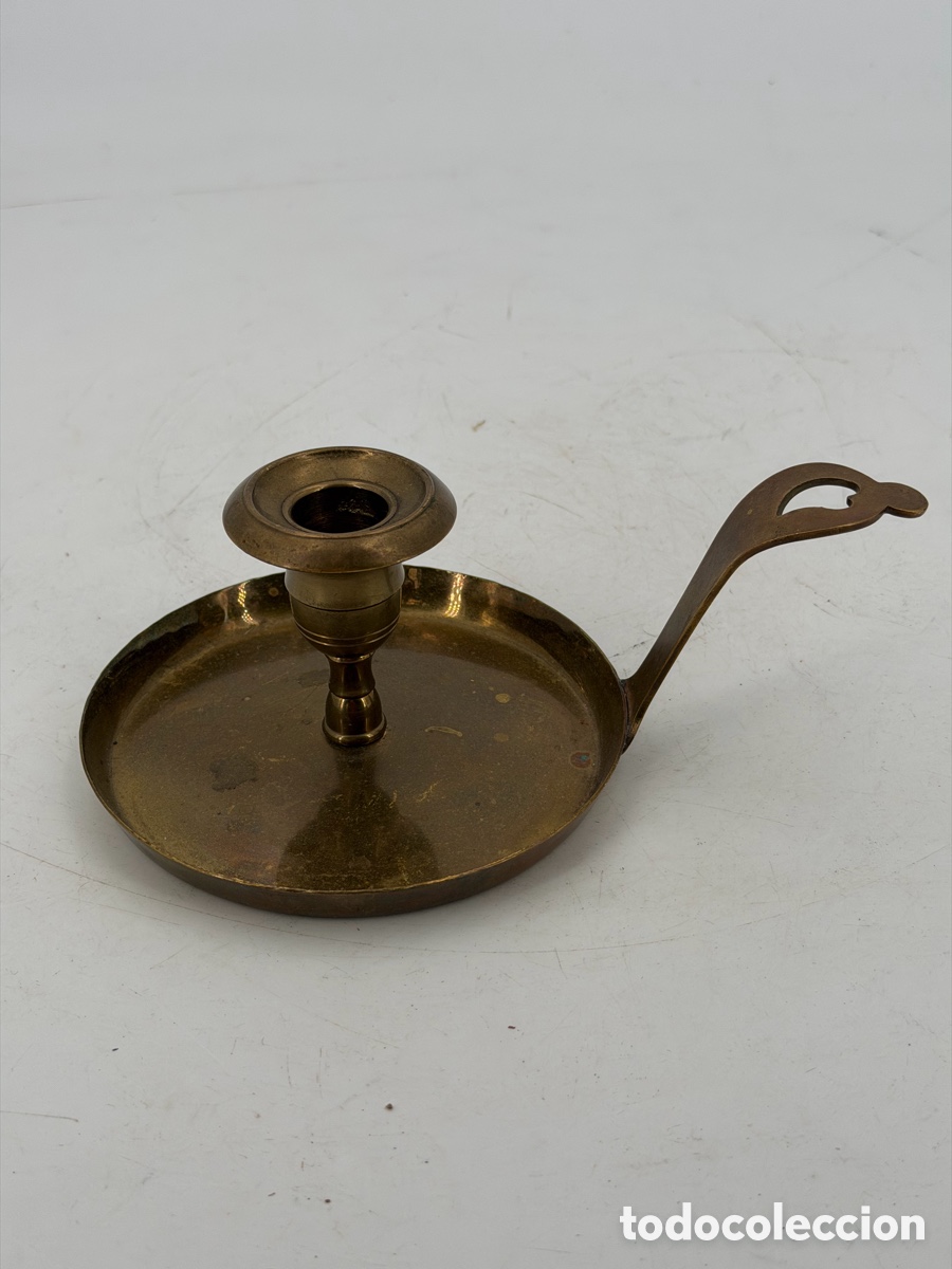 Antig&uuml;edades: Antiguo Candelabro de Mano - Foto 3