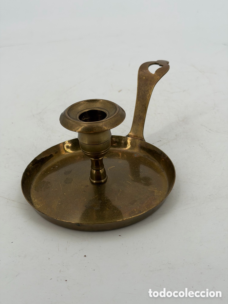 Antig&uuml;edades: Antiguo Candelabro de Mano - Foto 4