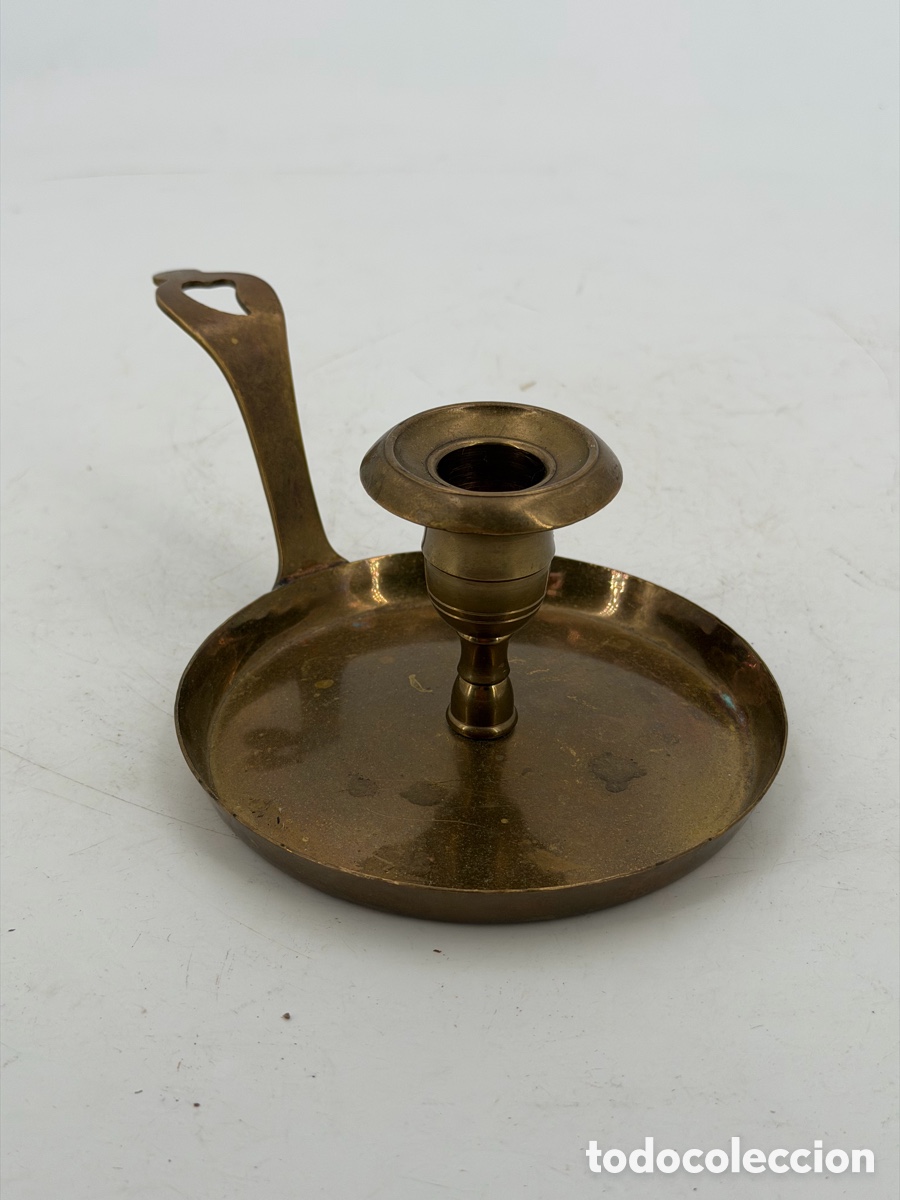 Antig&uuml;edades: Antiguo Candelabro de Mano - Foto 5