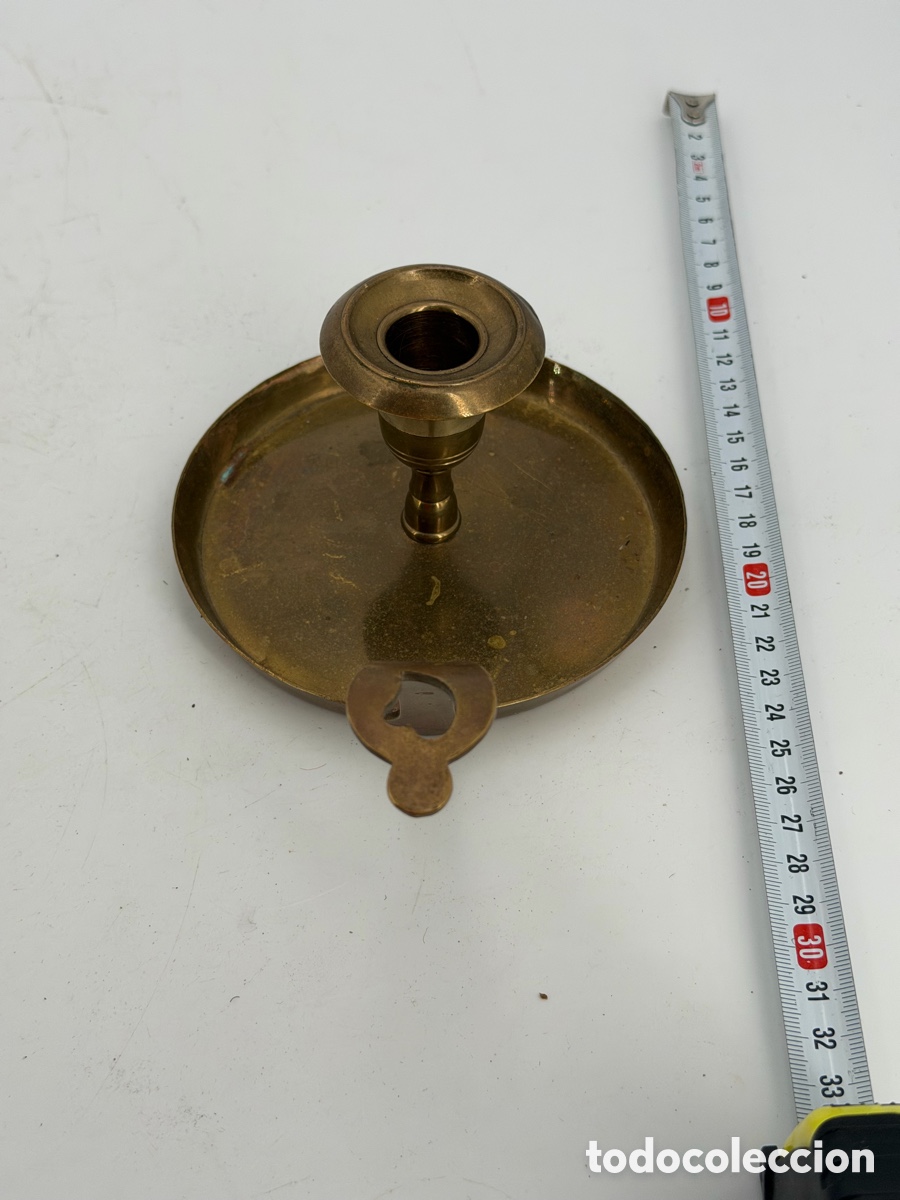 Antig&uuml;edades: Antiguo Candelabro de Mano - Foto 7