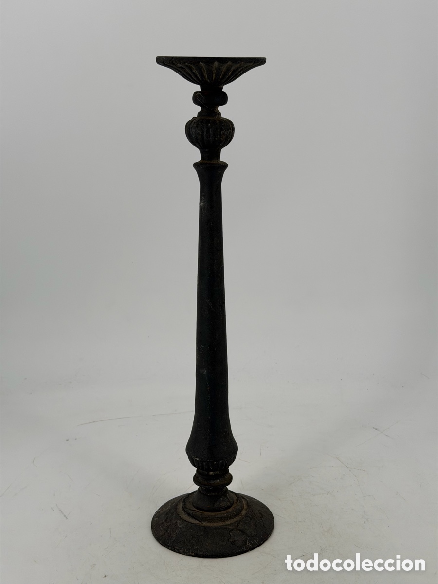Antig&uuml;edades: Antiguo Candelabro de Hierro - Foto 3