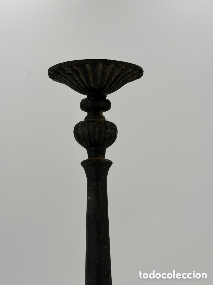 Antig&uuml;edades: Antiguo Candelabro de Hierro - Foto 4
