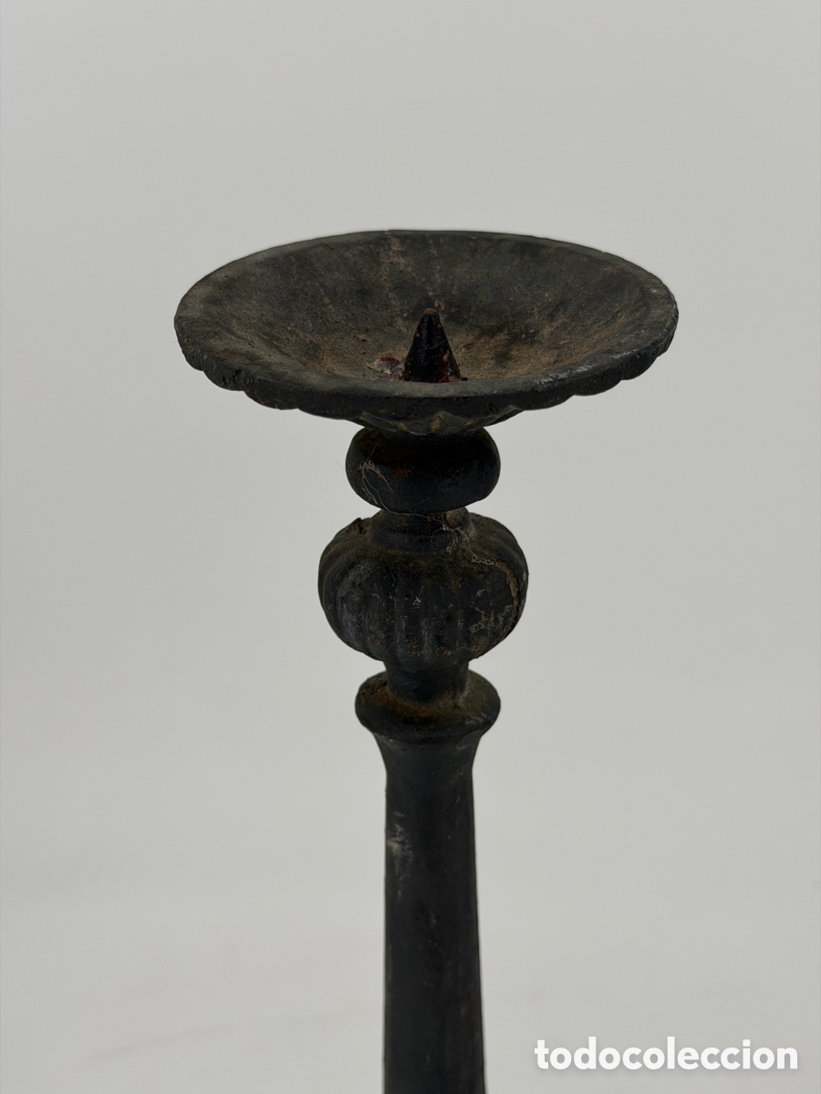 Antig&uuml;edades: Antiguo Candelabro de Hierro - Foto 6