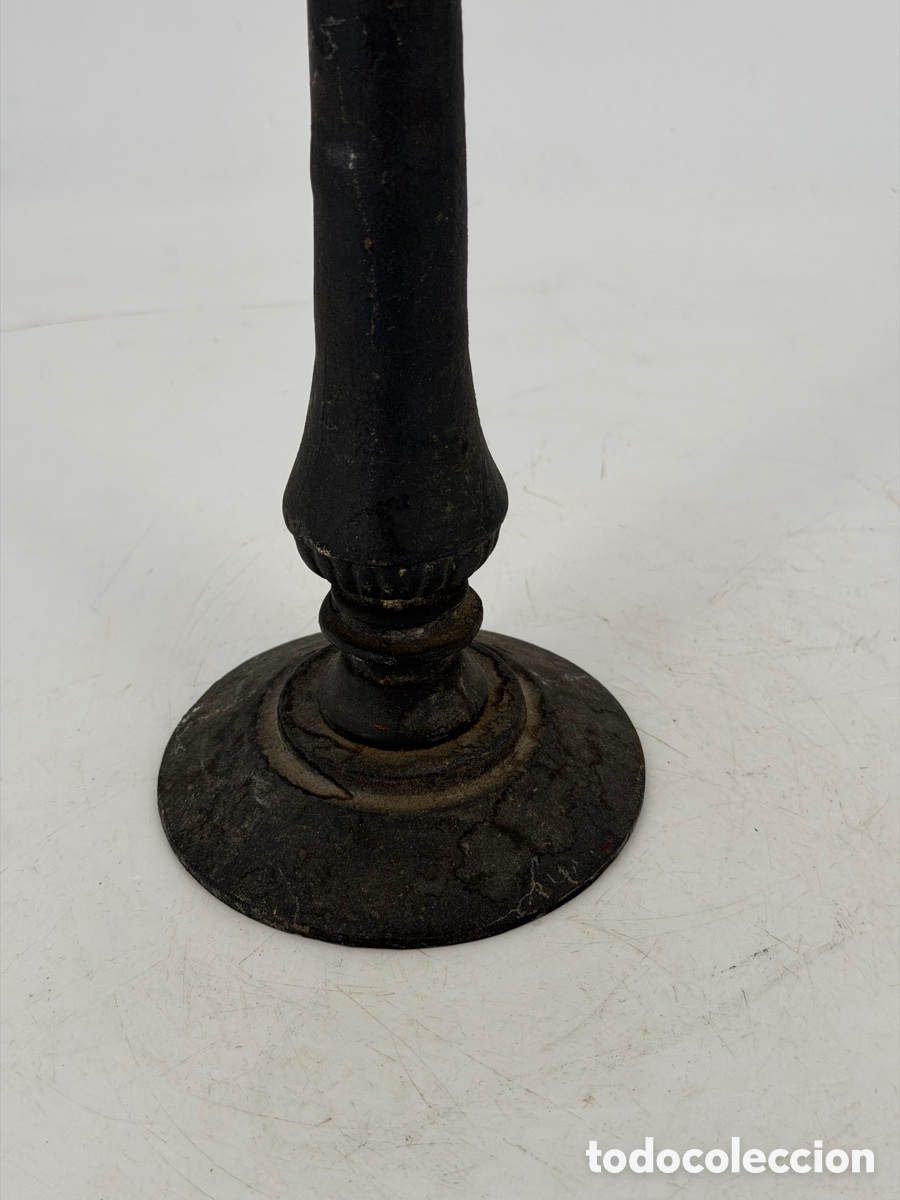 Antig&uuml;edades: Antiguo Candelabro de Hierro - Foto 7