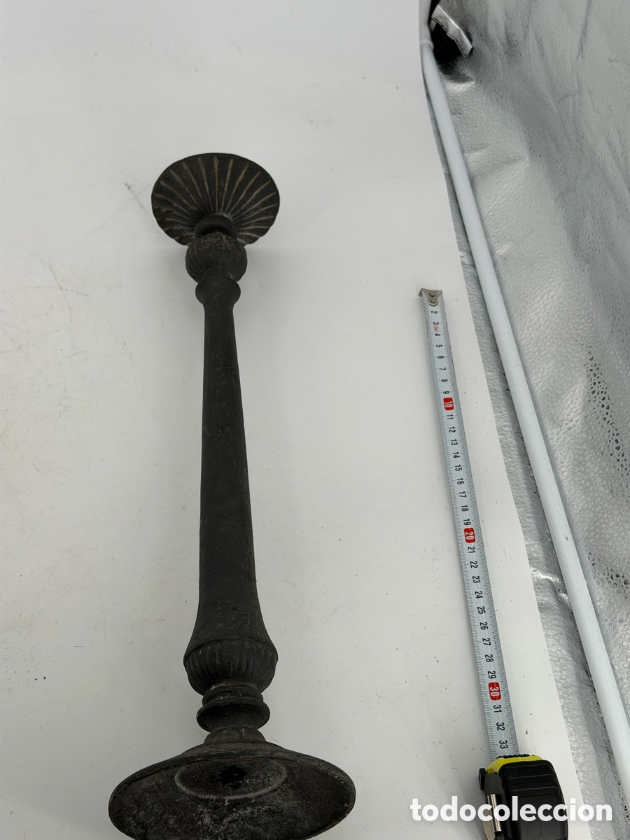 Antig&uuml;edades: Antiguo Candelabro de Hierro - Foto 8