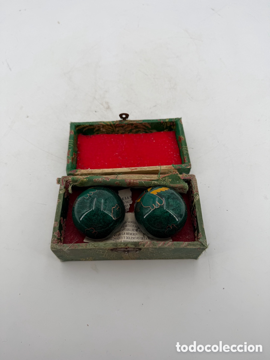 Antig&uuml;edades: Bolas Sonajero Esmaltadas - Foto 6