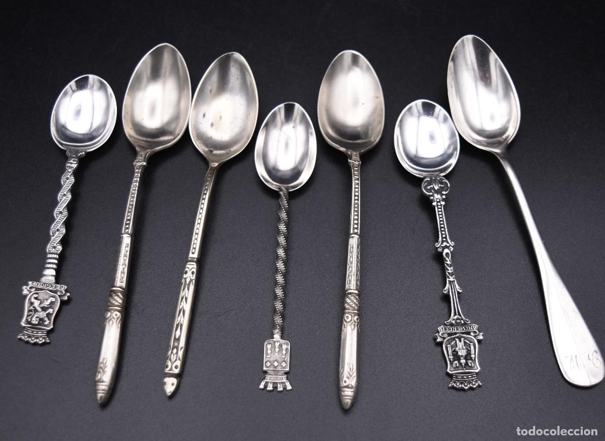 Antig&uuml;edades: Cucharas de distintos materiales - Foto 2